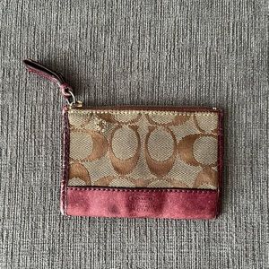 Coach keychain ID case